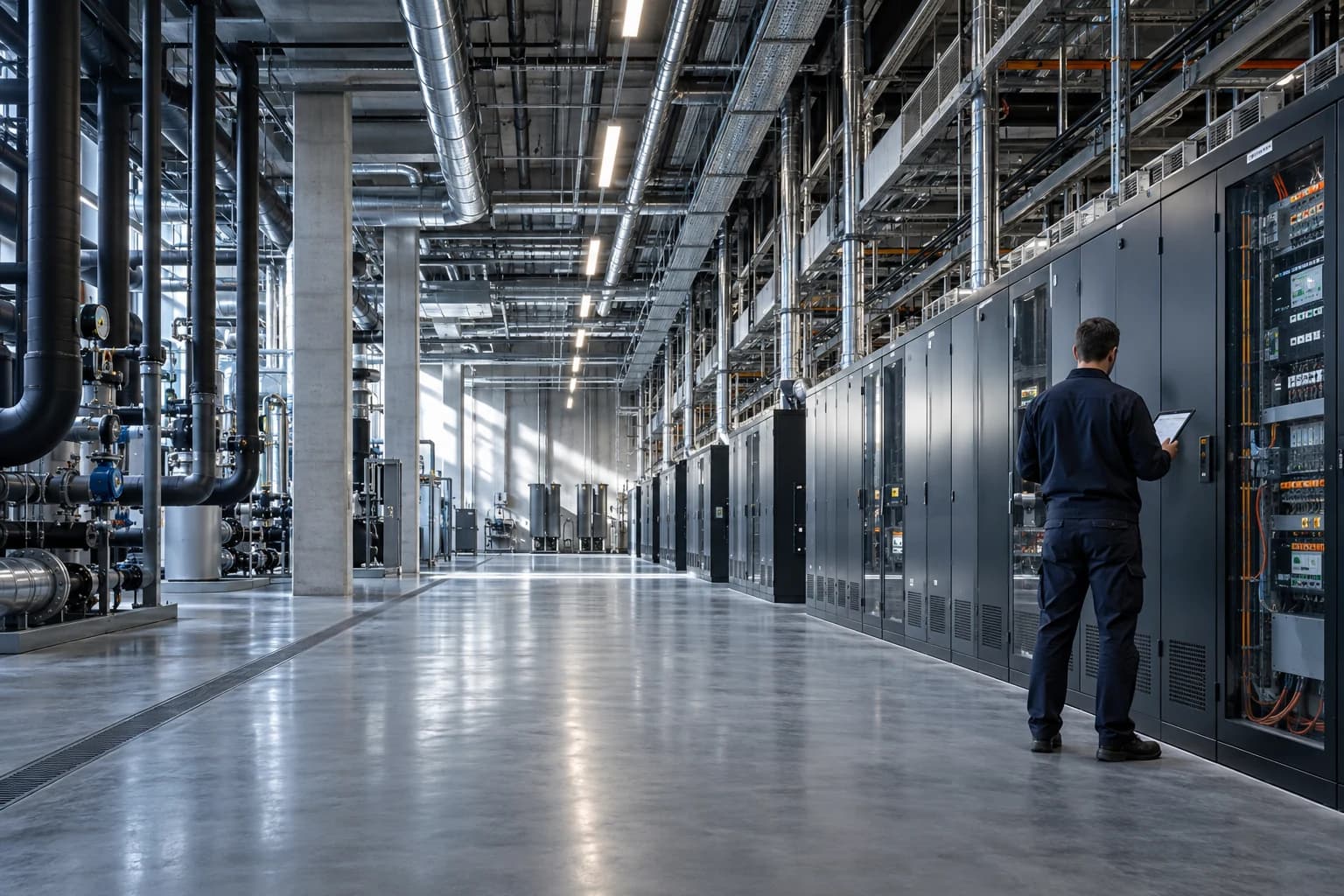Inbetriebnahme einer Gebäudeautomation in einem grossen Technikraum